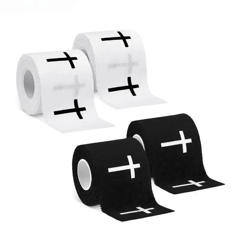 Cross Tape Christian Athletic Tape Sports Wrap 2in x 23ft Jesus Cotton Wrist Wrap for Soccer Football Baseball Gymnastics Boxing Christian Church Gifts SpringStatements