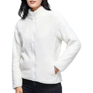 2026 Women's Stand-Up Collar Zipper Jacket, Warm and Thick Fleece Fabric, with Pockets, Women's Winter Coat