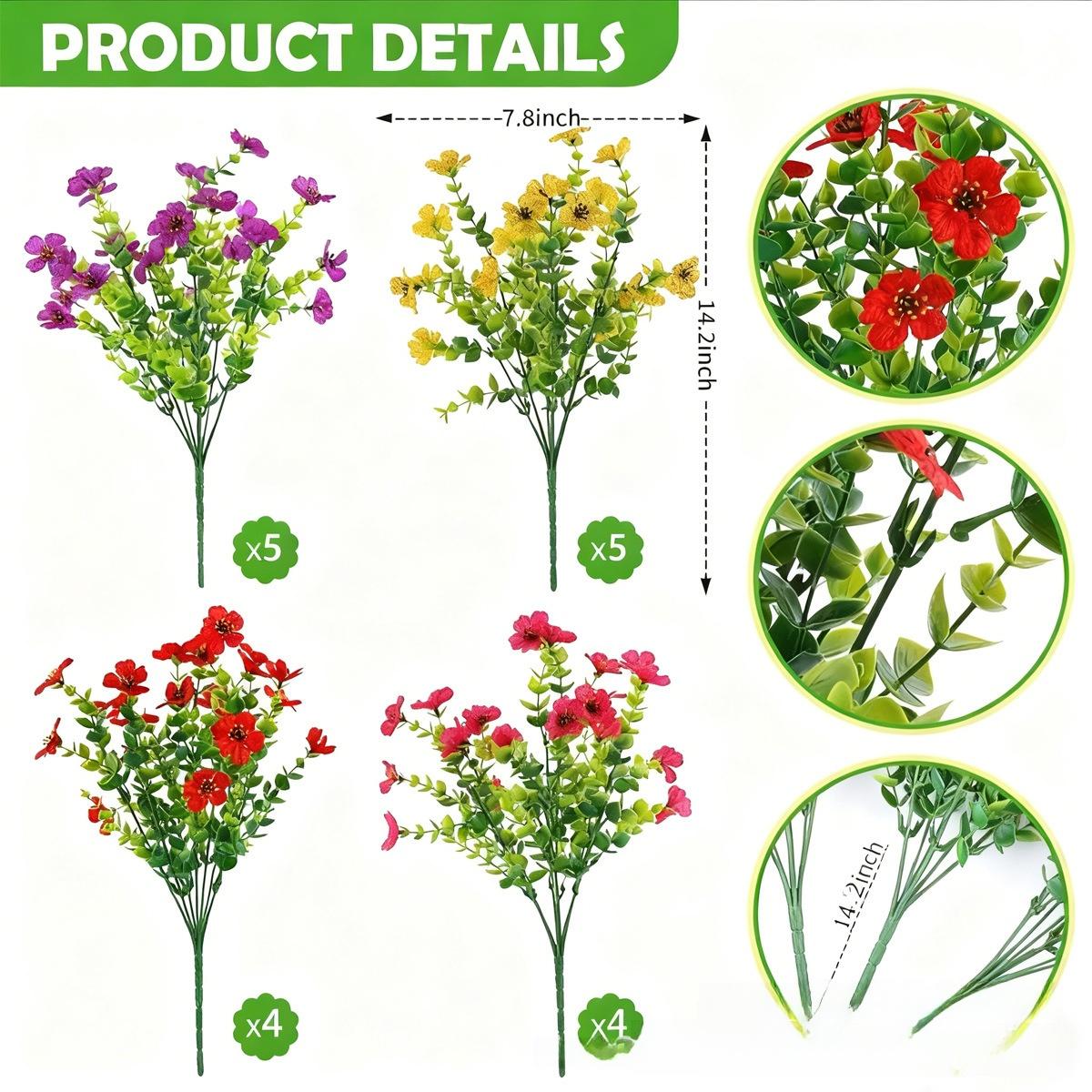 Violet artificial bouquet, purple roses, artificial flowers, artificial eucalyptus, fake flowers, decorative DIY hanging basket