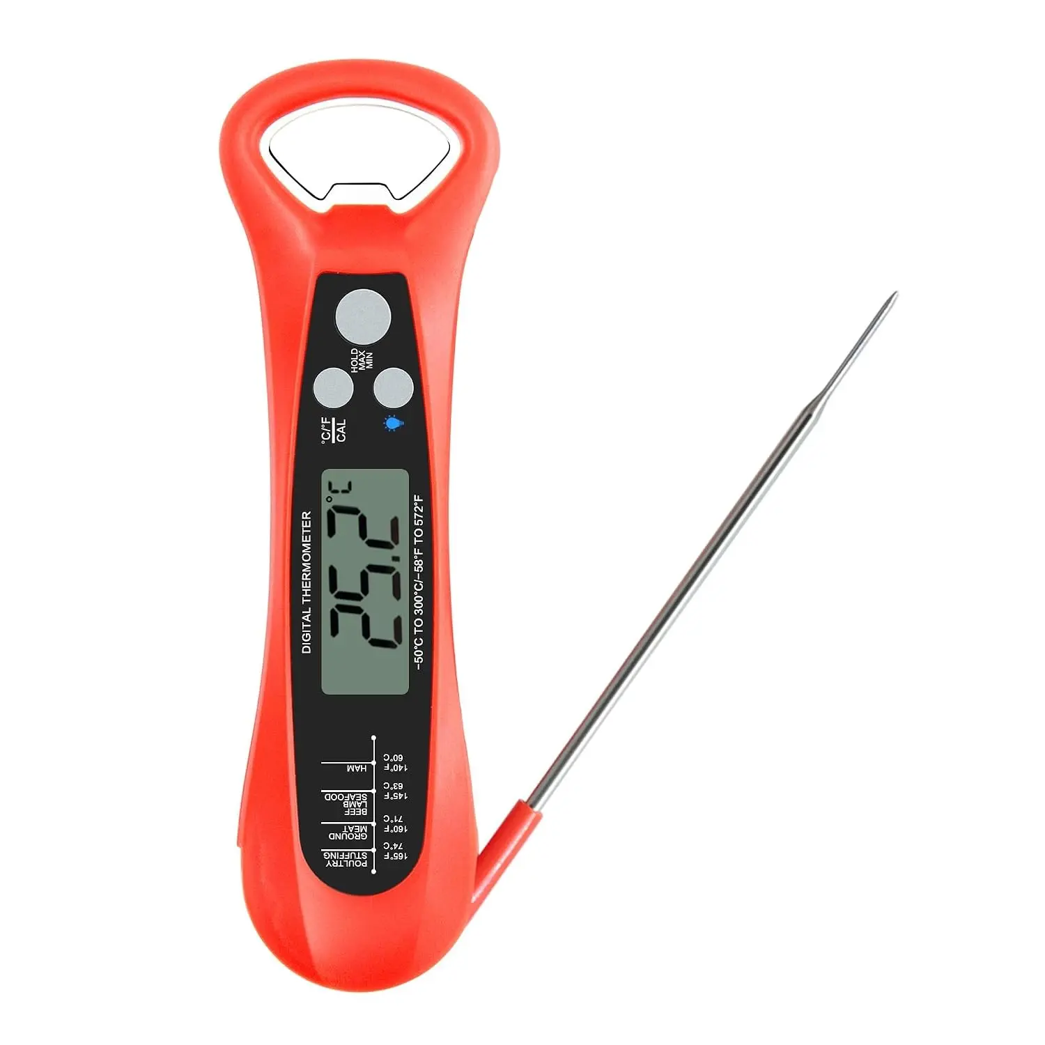 Folding Pocket Digital HVAC Thermometer Measure temperatures from -50 to 300-degreeC for HVAC Refrigeration and Food Service Areas