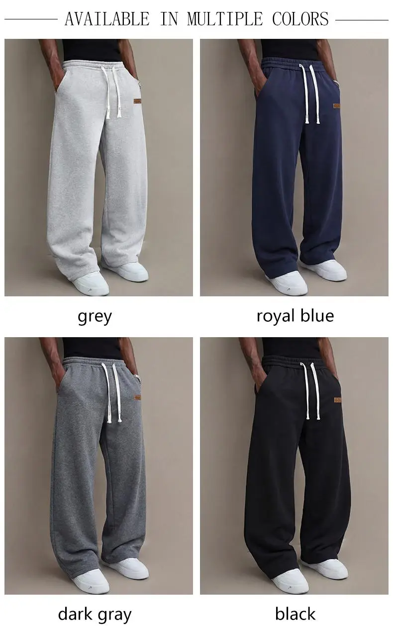 Men’s casual pants for autumn, cotton-blend stretch fabric, comfortable athletic-casual long pants with a loose straight fit; suitable for everyday wear and commuting; versatile sweatpants with drawstring; simple men’s casual pants. Men’s casual pants for autumn, cotton-blend stretch fabric, comfortable athletic-casual long pants with a loose straight fit; suitable for everyday wear and commuting; versatile sweatpants with drawstring; simple men’s casual pants.