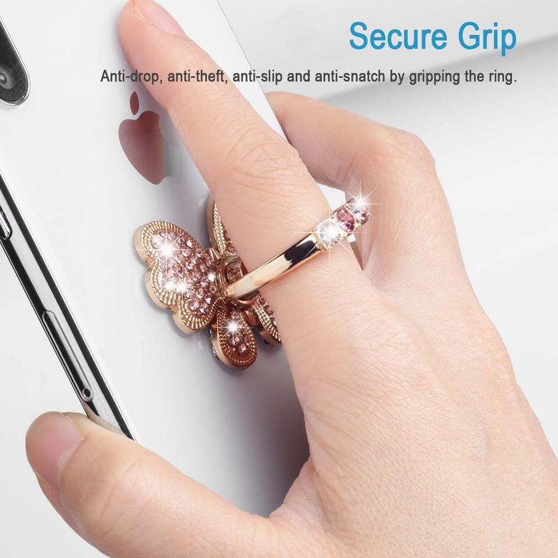 Finger Ring Stand Popsocket,2 Pack Luxury Glitter Universal Metal Pop Socket for 15/14/13/12/11 Pro Max, Galaxy S24/S23/S22 Ultra, Finger Ring Grip Holder for All Smartphone, Pink/Bow Finger Ring Stand Popsocket,2 Pack Luxury Glitter Universal Metal Pop Socket for 15/14/13/12/11 Pro Max, Galaxy S24/S23/S22 Ultra, Finger Ring Grip Holder for All Smartphone, Pink/Bow