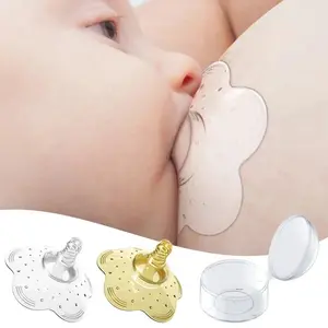 Silicone Nipple Protector Breastfeeding Shields Anti-overflow Milk Cover Soft Comfortable Reusable Nursing Pads for Mothers