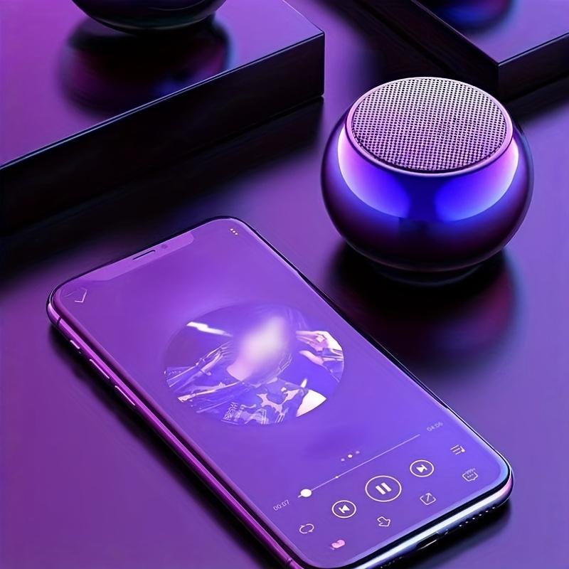 Compact Wireless Speaker with Outdoor Subwoofer, High Volume, Colorful Desktop Mini Speaker for Phones