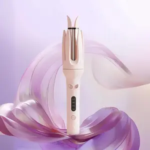Automatic Hair Curling Iron, 28mm Ceramic Auto Curler with Negative Ion Care, 4 Temperature & Timer Settings, Tangle-Free Rotating Curling Wand with Auto-Off for Women