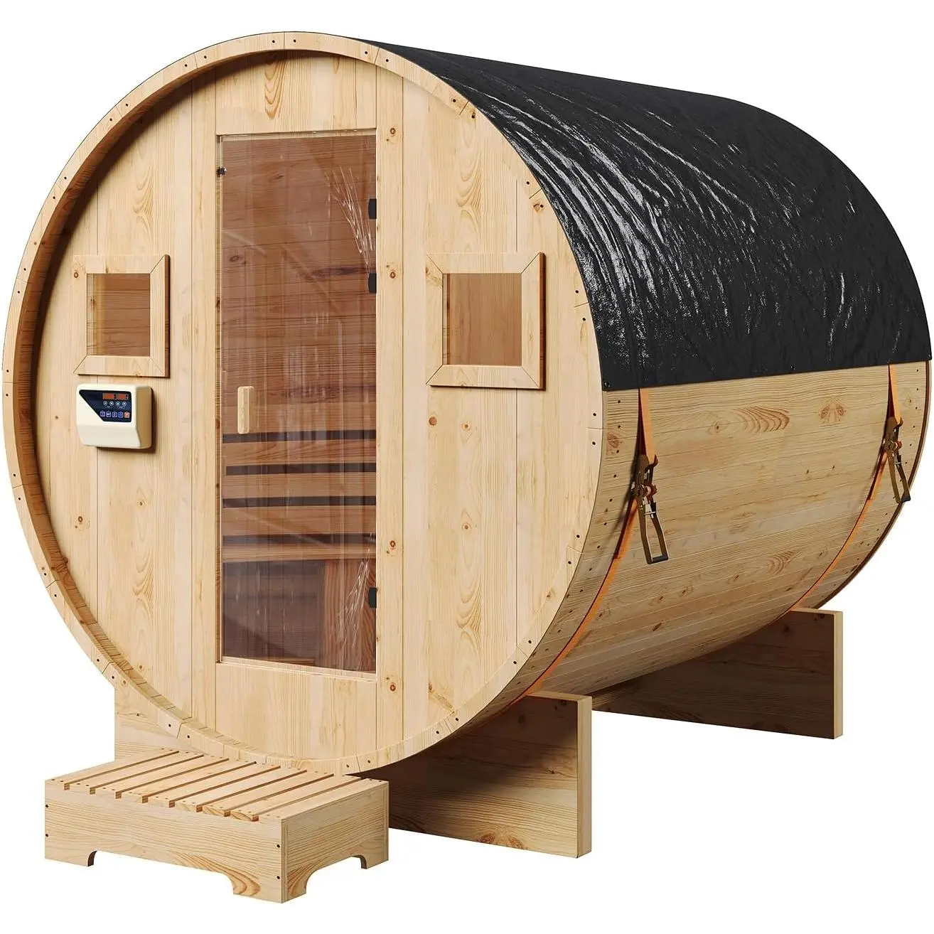 Outdoor Barrel Sauna, Home Improvement Garden Supplies for Backyard Relaxation