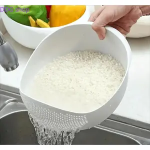 1Pcs/ 2Pcs Multi-Functional Kitchen Drain Basket Basin, Versatile Colander Strainer For Washing Rice, Fruits And Vegetables, Practical Household Food Prep Kitchen Accessory