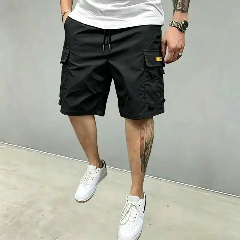 Men’s multifunctional cargo shorts available in five colors, suitable for outdoor activities, construction work, hiking and casual wear, Machine washable cargo shorts
