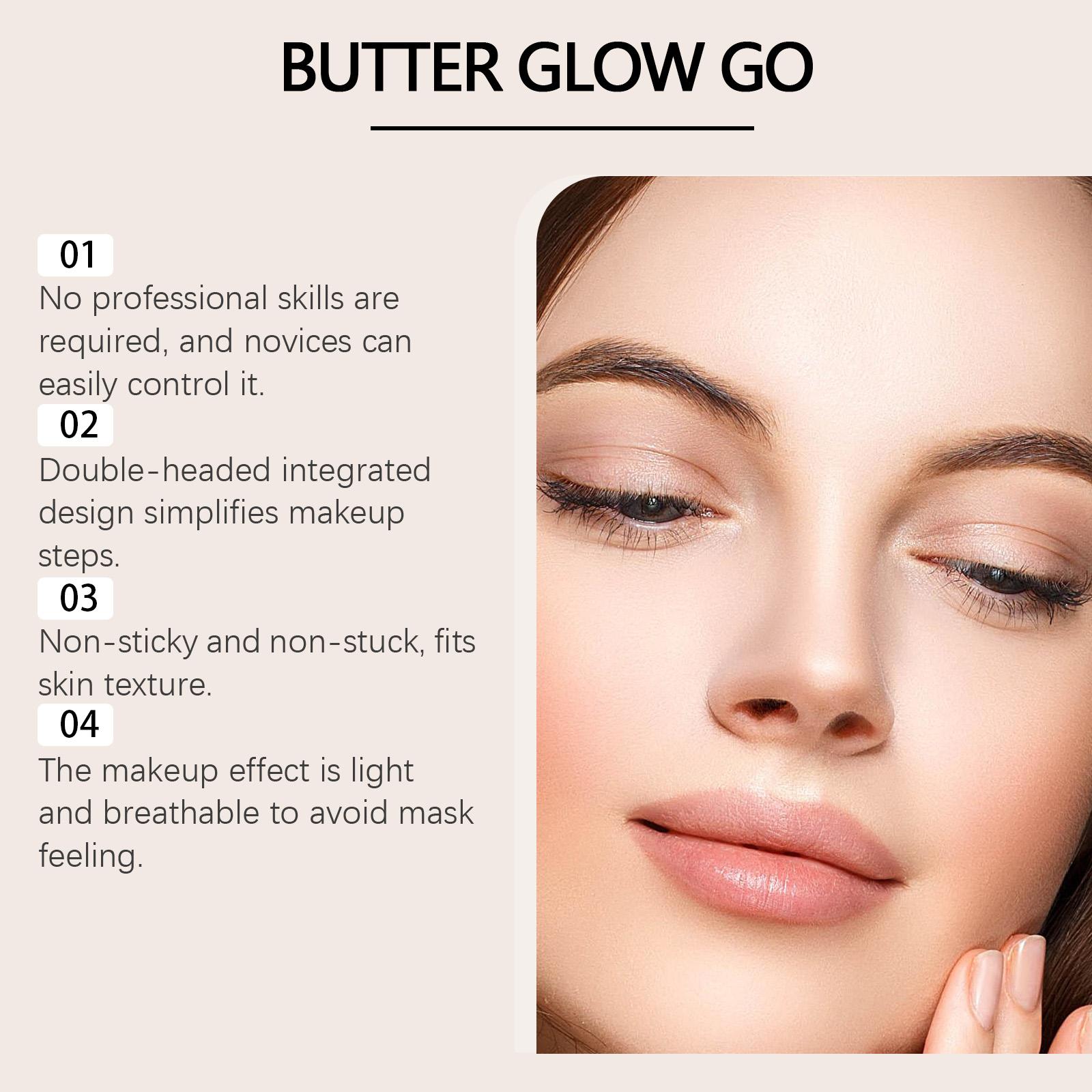 Multi-Purpose Contouring Stick, Double Head Stereoscopic Contouring Blush Stick Soft Mist For Portable Touch Up