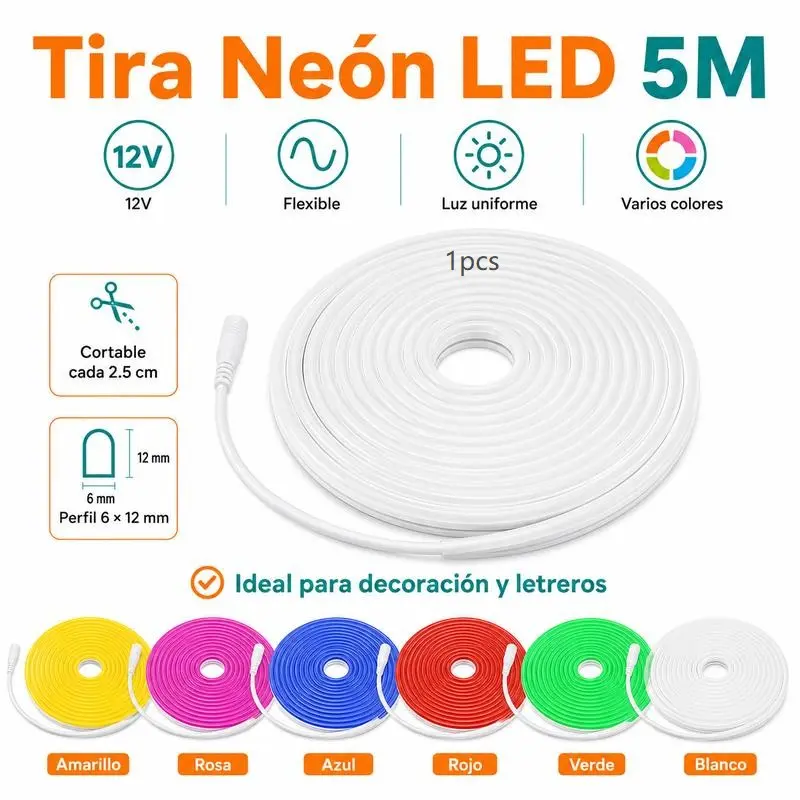 Flexible Silicone Waterproof 12V Neon Strip Light Kit Low Voltage Outdoor Engineering Camping Ambient Decoration Lights