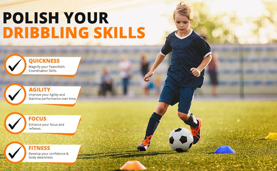 75/50/25 Pack, Pro-Grade Soccer Training Cones Set, Durable Agility Soccer Cones with Carry Bag & Strap Holder Ideal for Sports Training, Football, Soccer, Basketball- Trusted by Coaches & Athletes