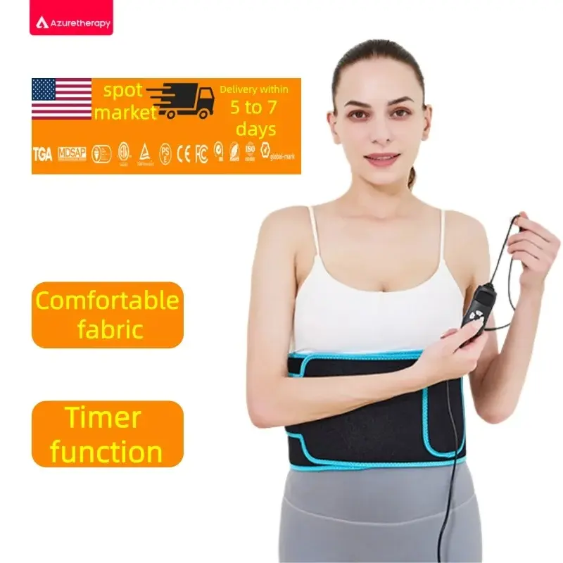 Flexible LED Red Light Therapy Waist for Relief Wearable Device with Adjustable Stock Fast Shipping