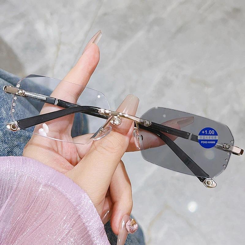 Women Men's Photochromic Myopia Glasses Fashion Trend Anti Blue Light Near Sight Eyewear Outdoor Color Changing Minus Sunglasses