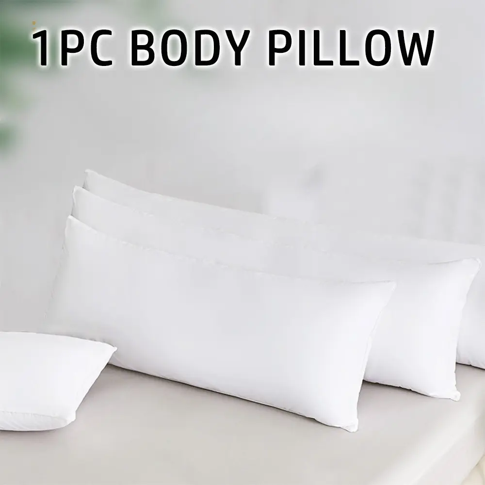 New Soft Plush Long Pillow Body Pillow Pregnancy Pillow Suitable for Hotel Home Bedroom, 1 Piece Pack, Comfortable and Skin-Friendly