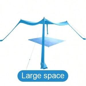 Beach Canopy Beach Tent 10x10 FT Easy To  Windproof  Sun Beach Shde Canopy Outdoor Shade For Beach Camping Family