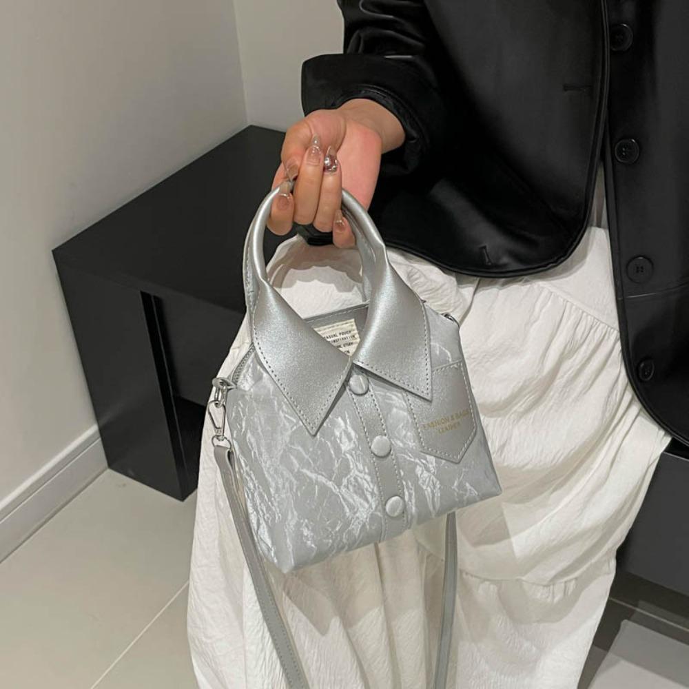 Women's Novel Shirt Shaped Shoulder Bag, Niche Design Trendy Handbag, Fashion Personalized Top Handle Bag