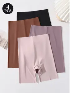 4-Pack Women's Seamless Shapewear Pants, High-Waisted Tummy Control Butt Lifter, Ideal for Daily Wear, Yoga, Gym Pants