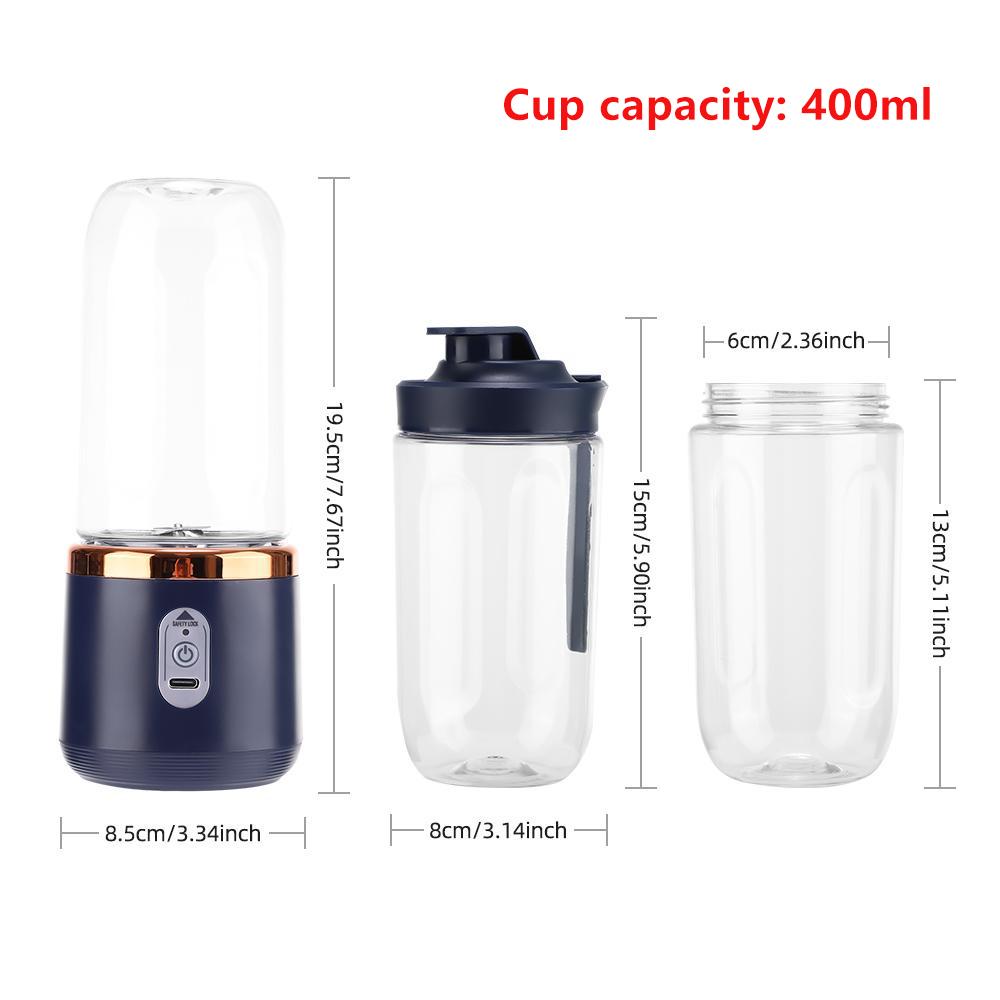 Portable 6 Blade Juicer Cup, 1 Box USB Rechargeable Juicer Blender, Portable Smoothie Blender, Fruit & Vegetable Juicer, Home Multifunction Juicer, Household Kitchen Appliances for Home Use, Gift