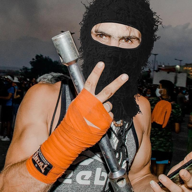 Balaclava Ski Mask for Men Women Shiesty Mask Shaggy Knitted Full Face Ski Mask Windproof Neck Warmer`