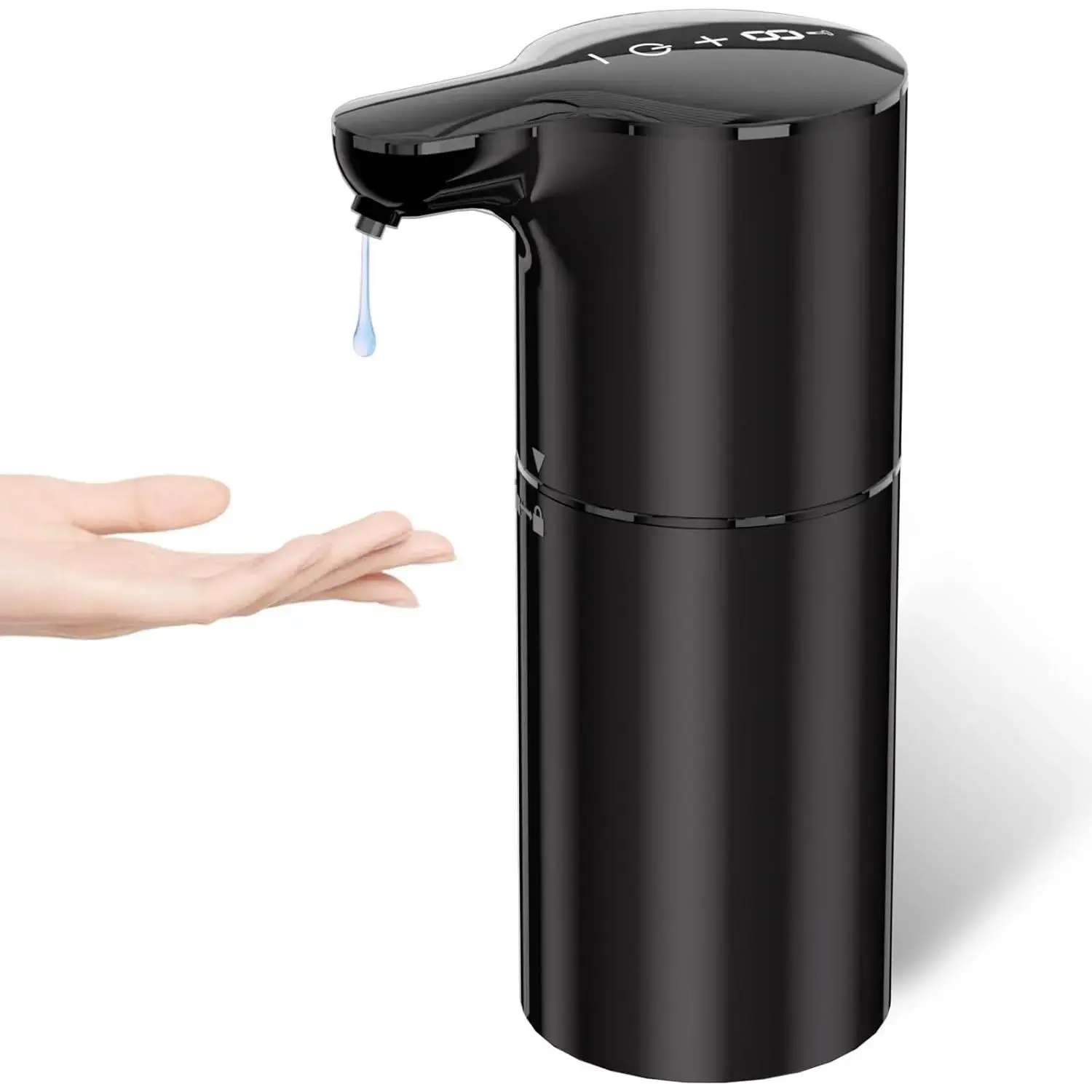 Automatic Liquid Soap Dispenser, Dish Soap Dispenser 8 Volume Control Adjustable, 15.37 oz/450mL Touchless Sanitizer Dispenser, Motion Sensor Soap Pump for Kitchen Bathroom, USB C Rechargeable