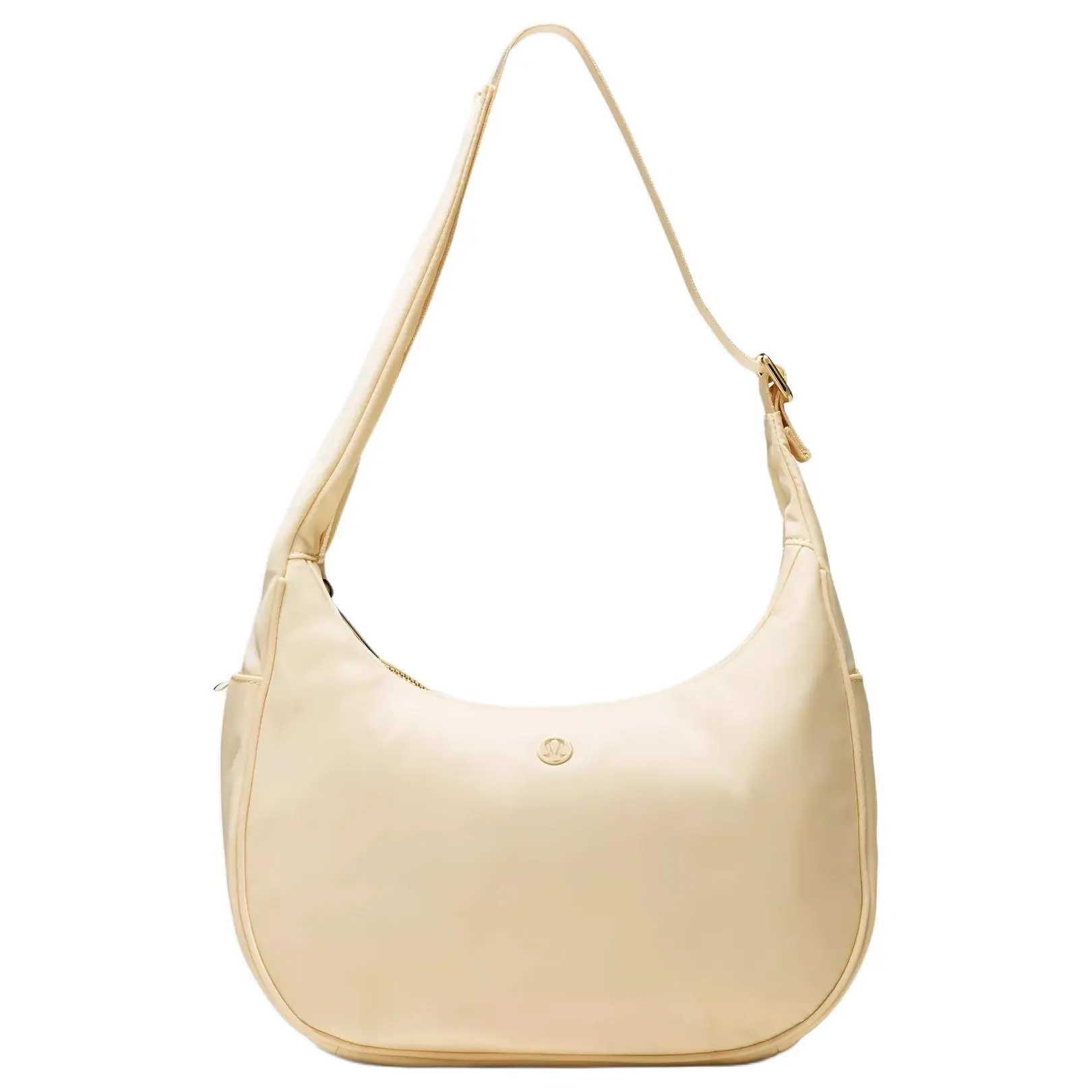 Lululemon City Essentials 4L Adjustable Nylon Tote Bag for Women, Classic Style in Cream Yellow