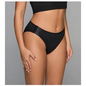 Women Period Underwear with Side Snap Buttons, 5-Layer Leakproof Crotch Overnight Anti-Side Leak Menstrual Panties
