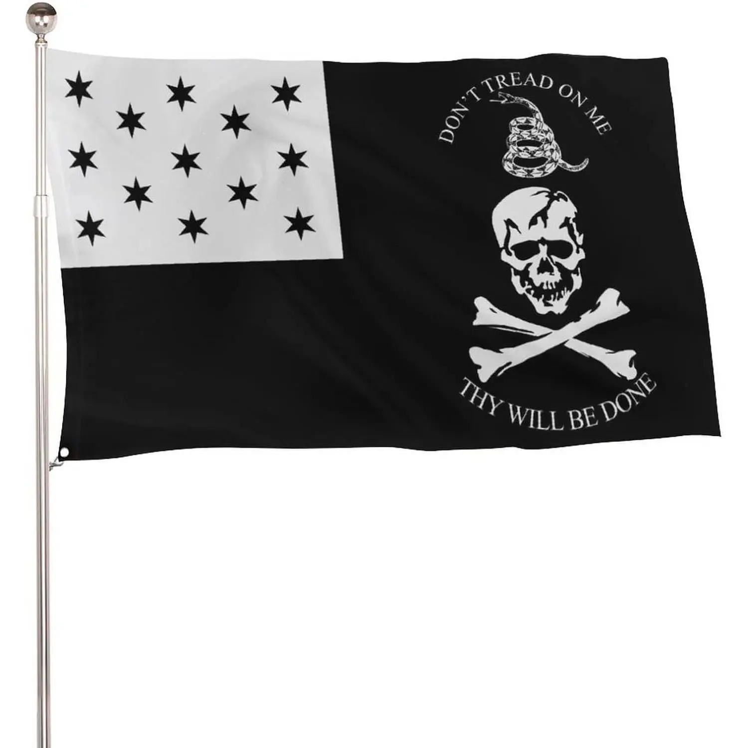 War of 1812 Thy Will Be Done Banners, Lightweight 115D Polyester 5x3 Ft Flag with 2 Metal Eyelets