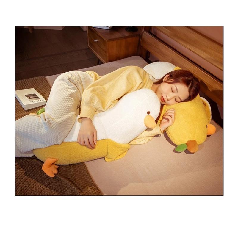 Quirky Banana Duck Pillow Sleeping Pillow Short Fury Cushion, Sofa Cushion Suitable for Home Decoration Chair Cushion