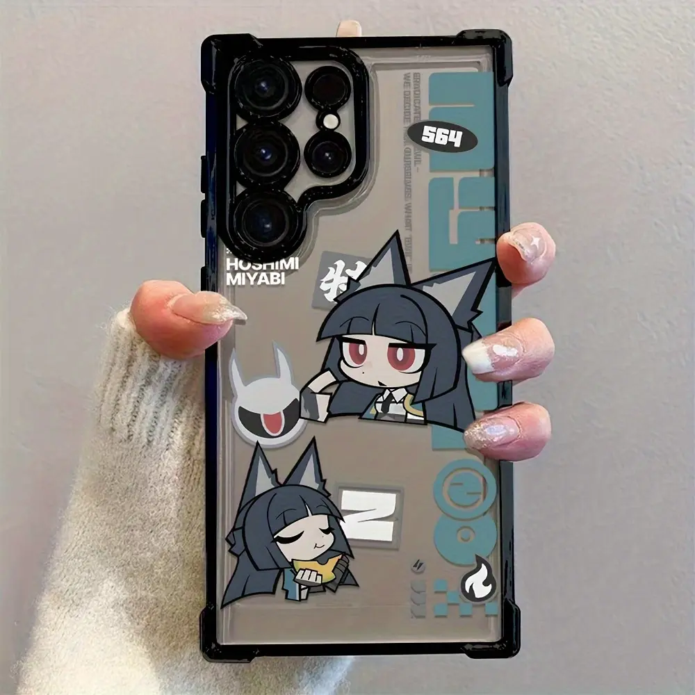 Phone Case: Zenless Zone Zero Miyabi Hoshimi Phone Case Compatible with Samsung Galaxy S25/S24/S23 FE Ultra Plus 4G/5G For iPhone 17 Pro MAX Air 16 15 14 13 12 11 Pro MAXShockproof Transparent Soft Gel Protective Cover