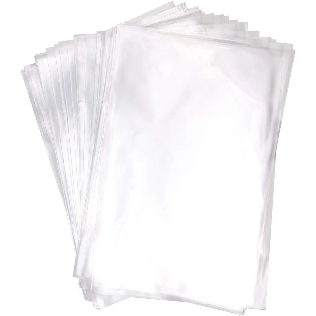 100 count Clear  Bags OPP Cello Cellophane Bag With 100 count Red Color Twist Ties For Wedding  Candy Cookie Bakery Bread Dessert (8" x 12")