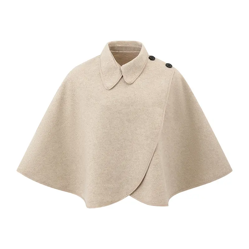 Womens Knitted Cape Shawl Bolero Loose Fit Versatile Outerwear For Autumn Daily Wear Formal Occasions Elegant Premium Look Short Cloak Layering Piece Easy To Match Different Outfits Comfortable Warm Shoulder Cover Up