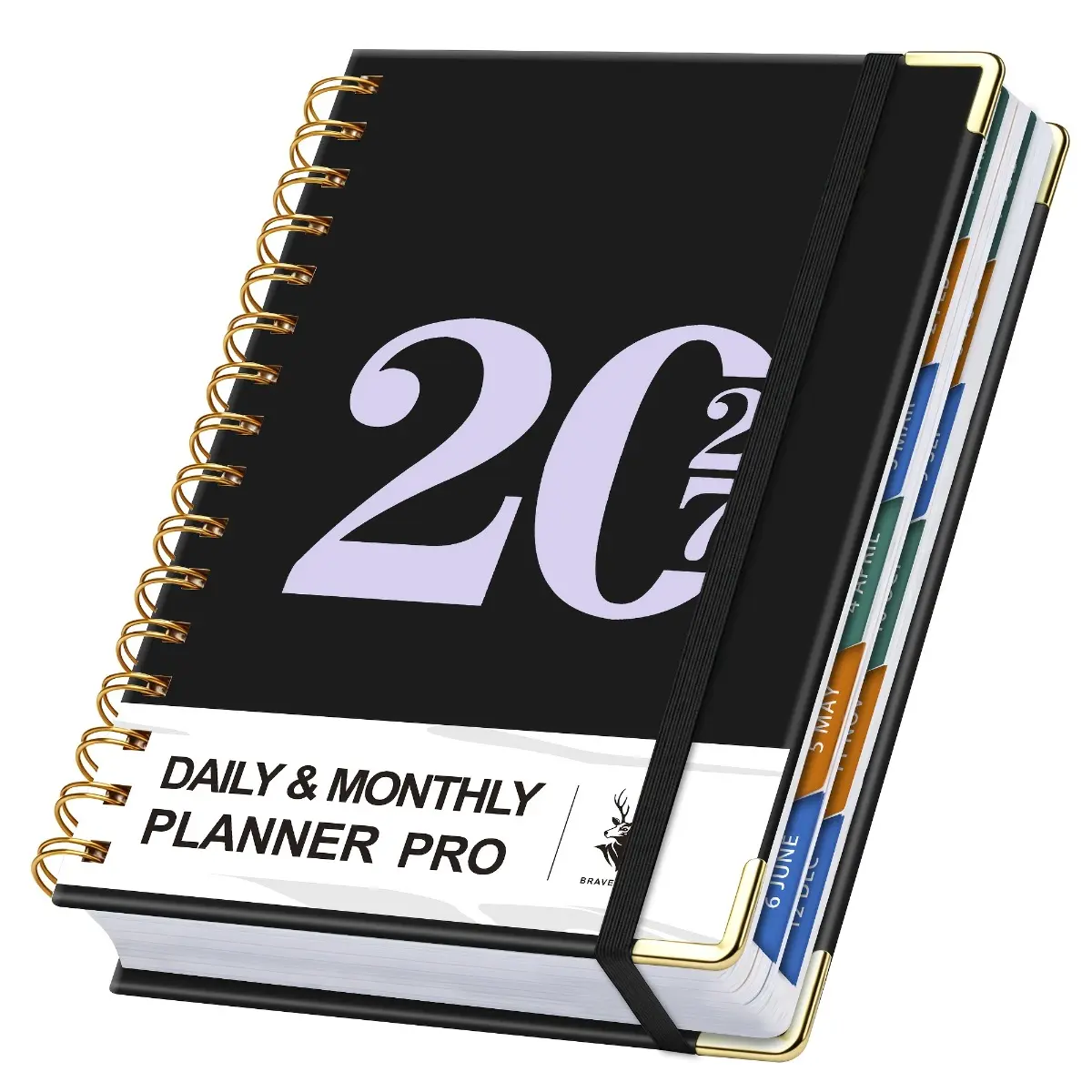 2027 Spiral Bound Planner with Weekly and Monthly Planning Pages, Integrated Calendar for Scheduling, Self Discipline and Time Management, Daily Organizer Notebook for Work, Study and Life Goals, Monthly Planner for Students