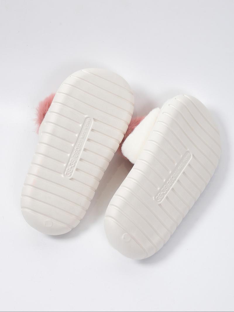 2025 Women Cute Pink Heart Design Plush House Fluffy Designer Slide, Casual Soft Fuzzy Warm Slippers, Soft Comfy Home Footwear, Warm Slippers for Indoor & Outdoor Use, Girl's Comfort Walking Shoes, Gifts for Her