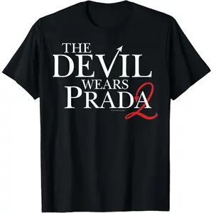 Boys' The Devil Wears Prada 2 Official Logo Red Devil's Tail T-Shirt, Kids' Fashion Streetwear Casual Top