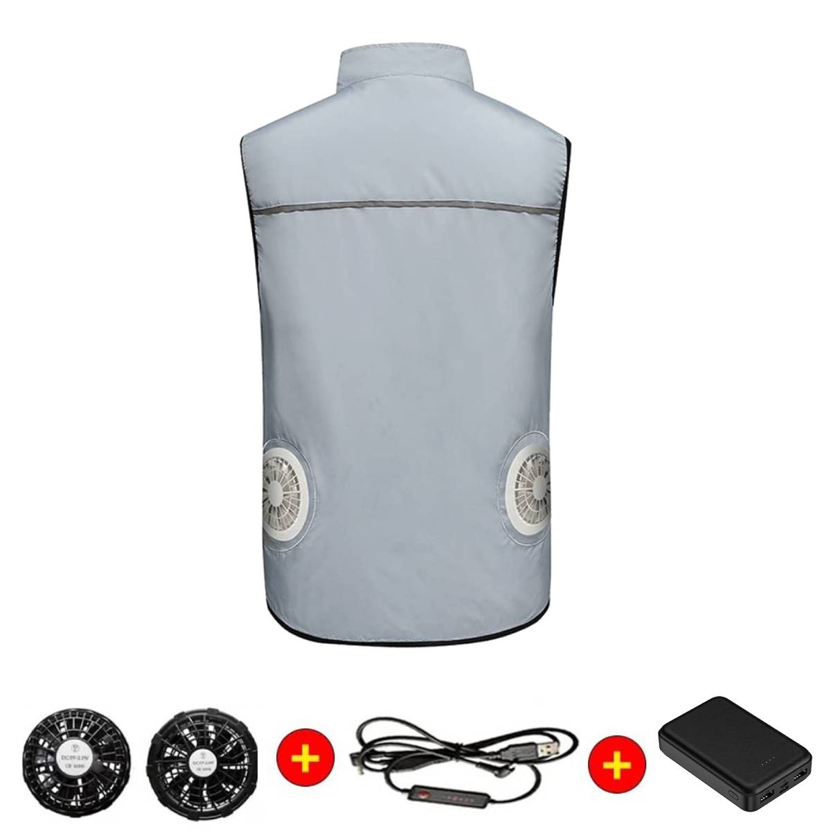 Men's Cooling Smart Camouflage Vest with Fans, Breathable Outdoor Jacket for Work, Rechargeable Air Conditioning Apparel, Menswear