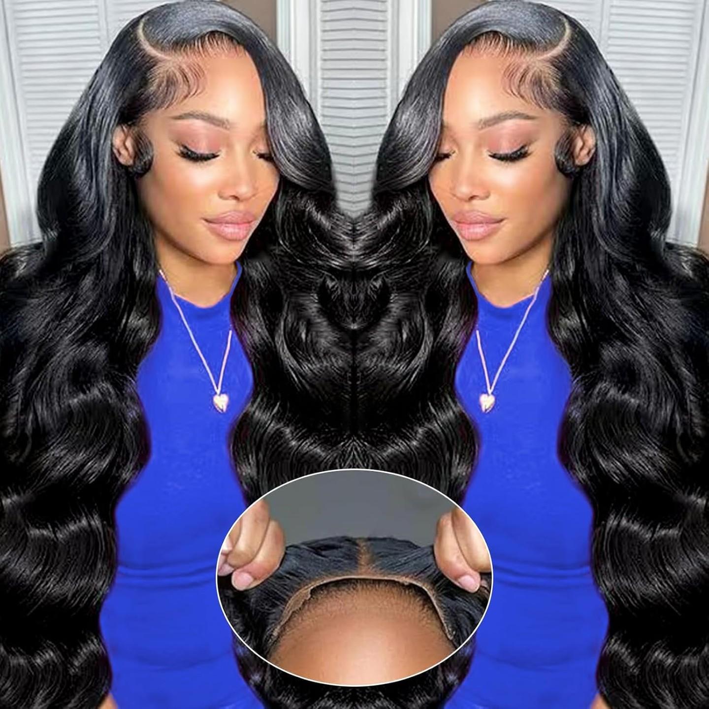 Bling Hair 180% Density Glueless Wig Human Hair Pre Cut Lace Wig 5x5 6x4 7x5 9x6 Body Wave HD Transparent Lace Front Human Hair Wig For Women Remy Hair Brazilian Hair Wigs #TikTokShopHolidayHaul