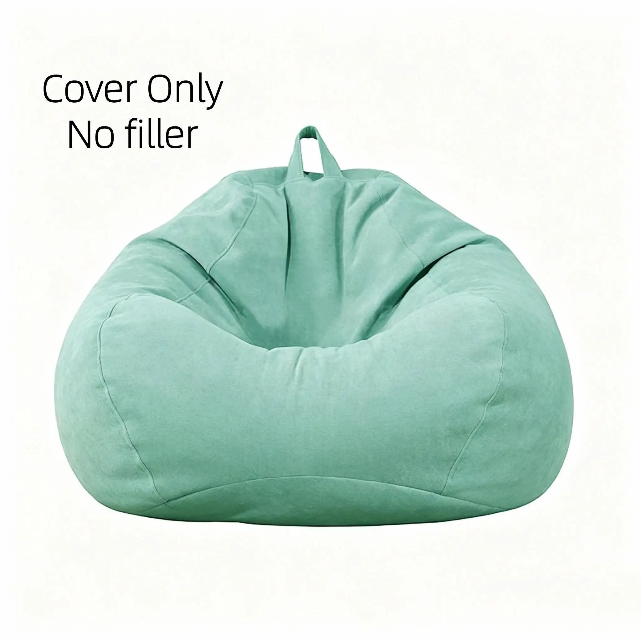1 piece Lazy Sofa Bean Bag Cover (without Filler, only cover) Casual Bedroom Balcony Tatami Comfortable for Sitting, Lying, Sleeping, Detachable, Washable and Easy to Clean Single Lounge Chair