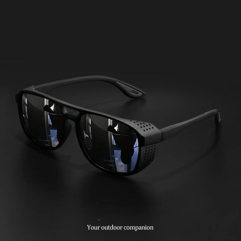 Polarized Sports Sunglasses, UV400 Windproof Wraparound Cycling Running Eyewear, Lightweight Outdoor Driving Shades with Flexible Spring Hinges for Men Women