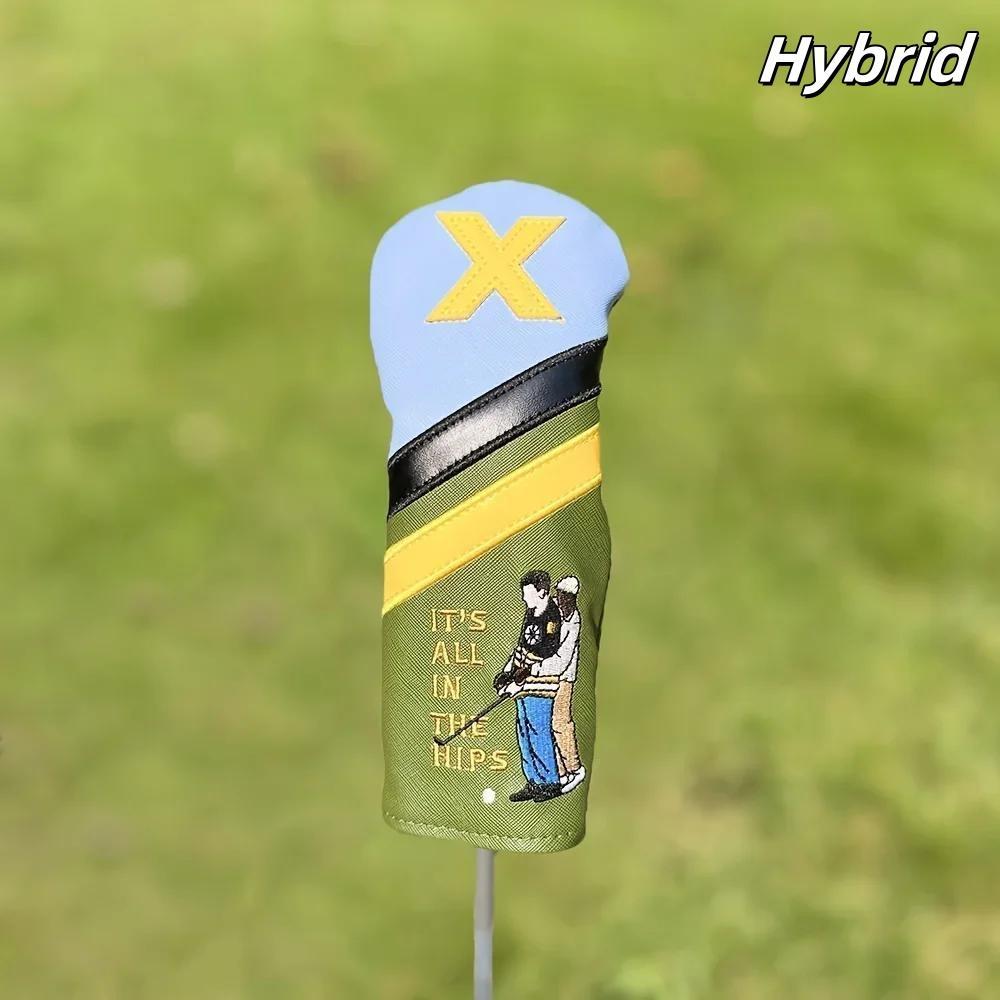 Cartoon Pattern Golf Club Head Cover, 1 Count/4 Counts Driver & Fairway Woods Protective Gear, Elastic Closure, Golf Accessories for Men & Women