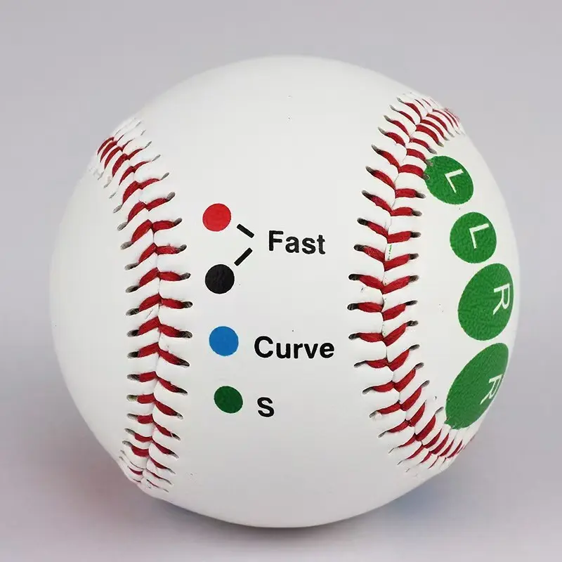 9-Inch Standard Baseball for Kids and Teens, Soft and Hard Baseballs for Training and Games, Professional Baseball Pitching Trainer