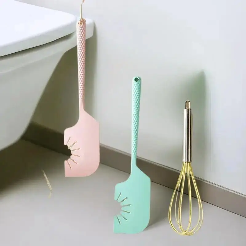 Hot Sale Food Grade Silicone Scraper Hanging Multi Egg Beater Heat Resistant Cream Spatula Cooking Baking Tool Kitchen Utensil