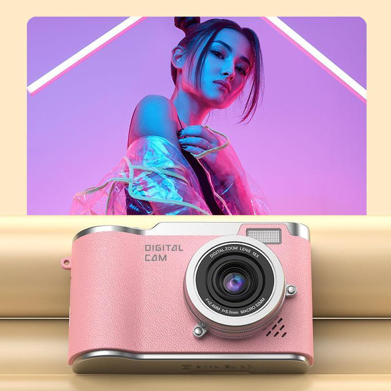 Flip screen student camera, USB rechargeable digital camera, portable beginner camera for students, entry level digital camera with built in games and filter effects, video recording  perfect gift for Mother’s Day, Thanksgiving, and New Year.
