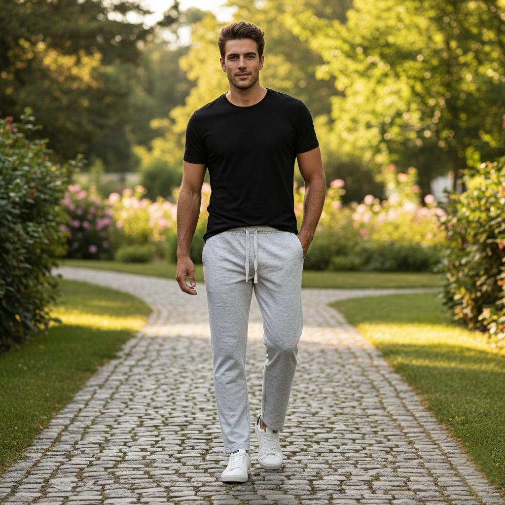 Men's Joggers Sweatpants Lightweight with Pockets Gym Running Workout Lounge Wear