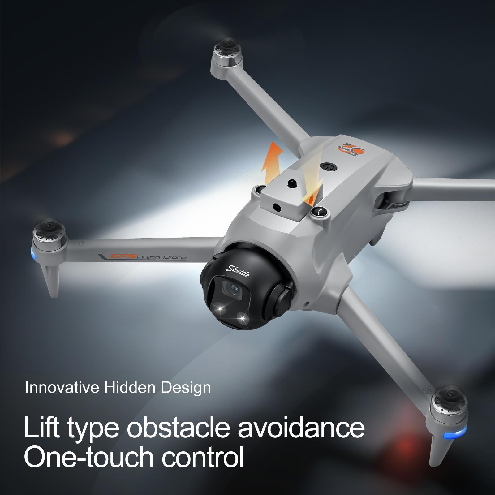 New Design GPS Drone with 180° ESC Camera 5G Large Screen Remote Control Lifting and Obstacle Avoidance Head Brushless Power GPS Return for Amateur Players.