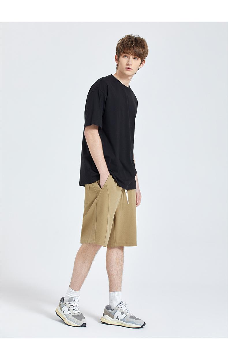 Men's Solid Pocket Waist Shorts, Lightweight Breathable Shorts, Casual Breathable Comfortable Shorts for Running Gym Workout, Men's Bottoms for All Seasons