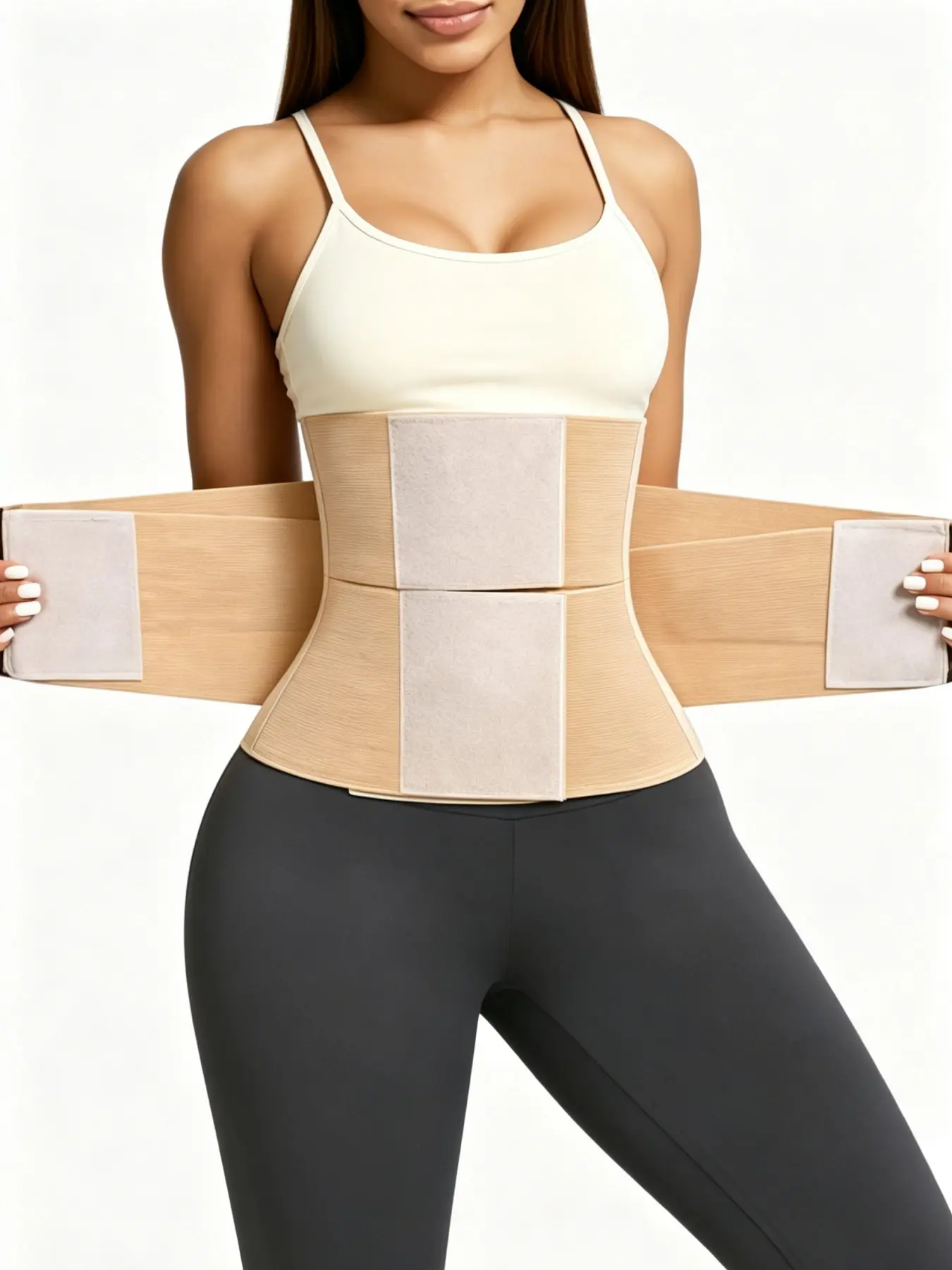 Triple Wrap Waist Trainer for Women, Adjustable Tummy Control Waist Cincher Belt, High Elastic Breathable Sweat Shaper Band, Body Shapewear for Gym Workout, Postpartum & Daily Under Clothes