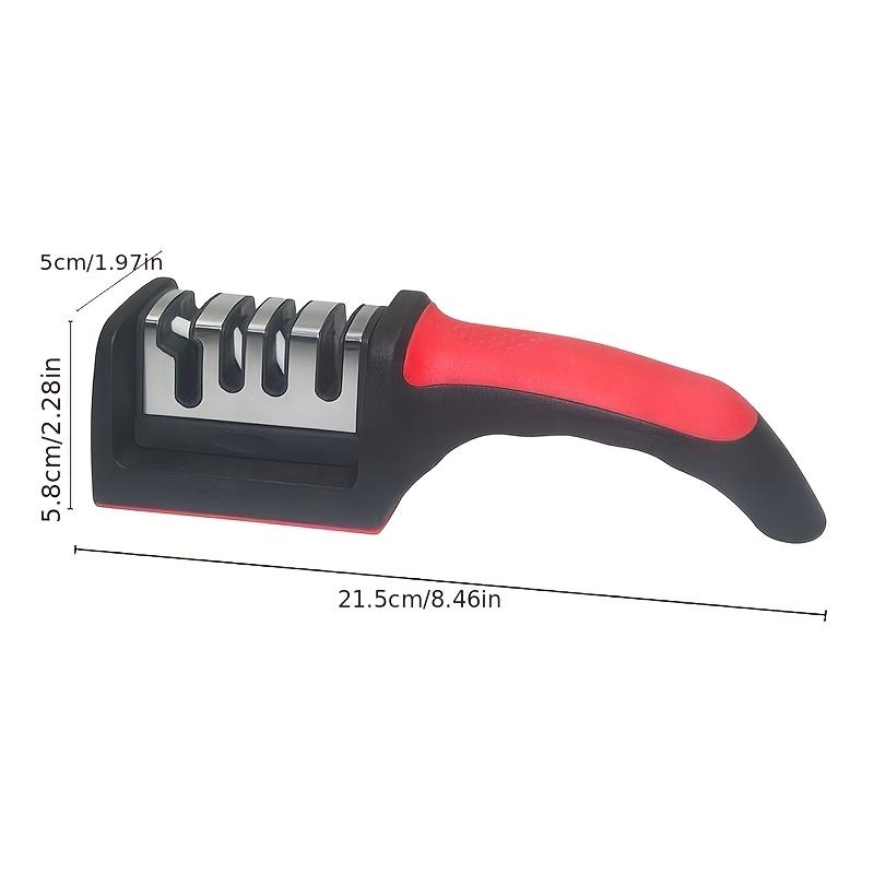 4-Stage Professional Kitchen Knife Sharpener - Tungsten & Diamond Ceramic Sharpening Stone for Chefs Kitchenware Home