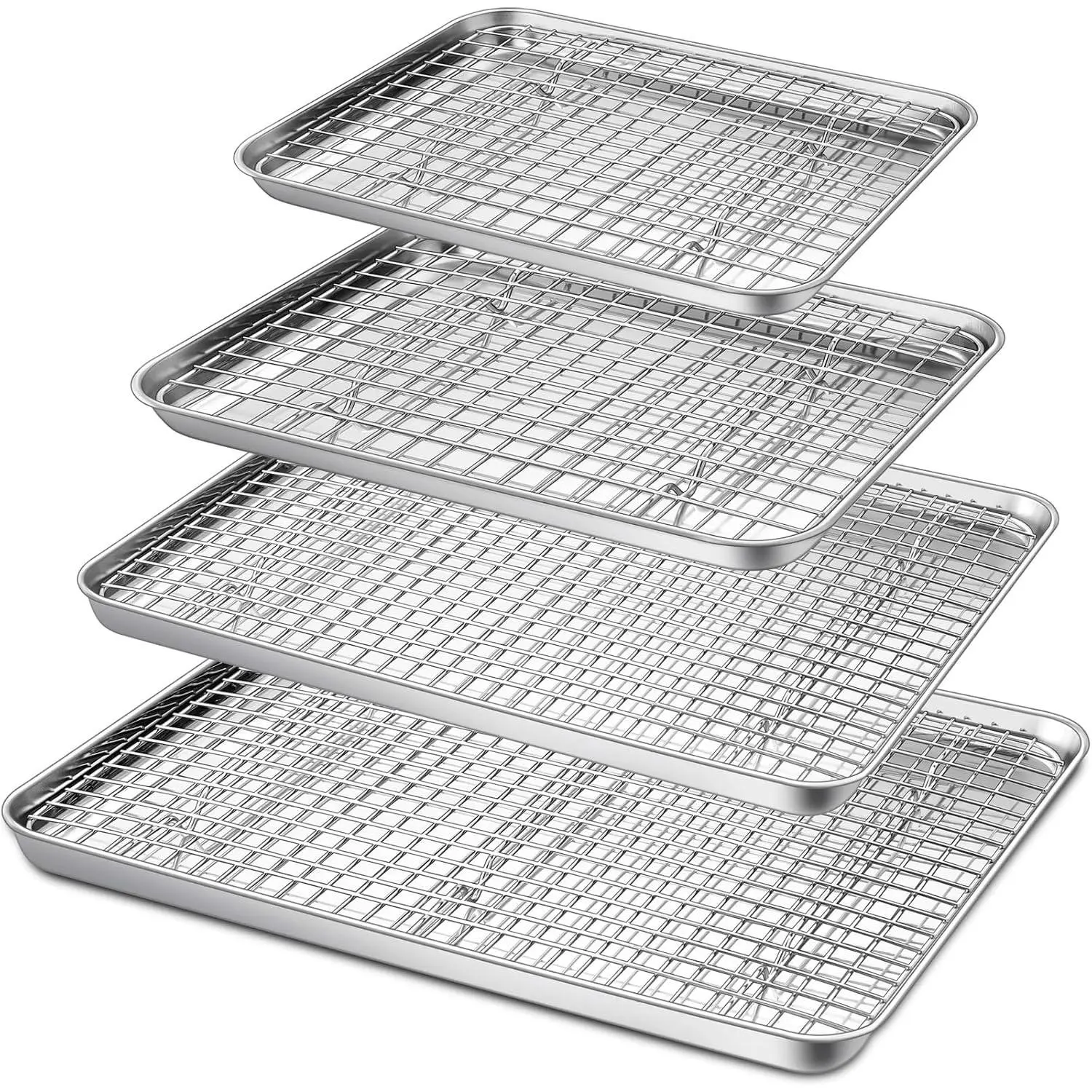 16+12.5+10.4+9 Inch Baking Sheet & Rack, Pan and Grid Rack