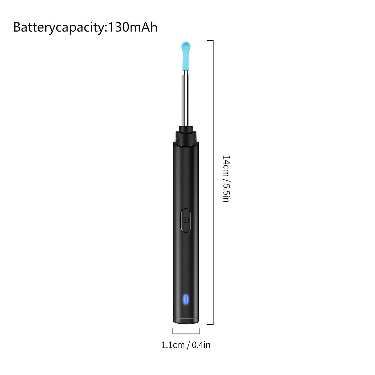 1pc Intelligent visual ear scoop,Ear Wax Removal, Ear Cleaning Tool, Ear Cleaner with Camera and Light, Ear Wax Removal Kit with 8 Pcs Ear Set, Ear Camera for Phone & Tablet