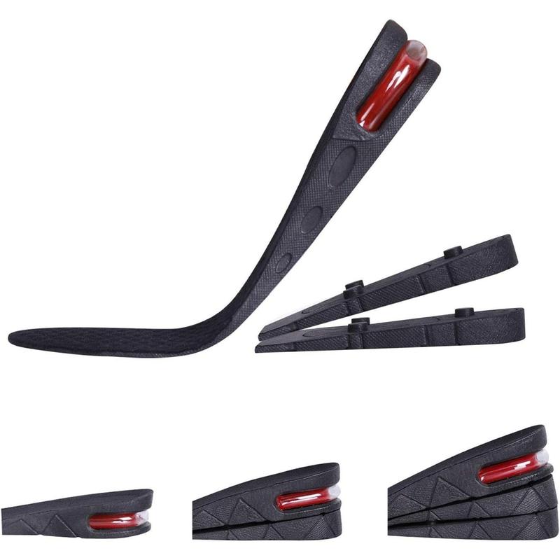 2026 Upgraded Comfortable Breathable Insoles with 3 Layer Air Cushion, Invisible Height Increasing Shoe Inserts for Men Women  Footwear Tactical